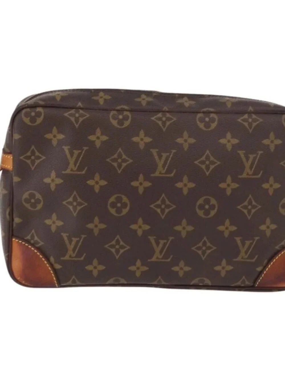 LOUIS VUITTON Monogram Compiegne 28 Clutch Bag M51845 LV Auth 186575